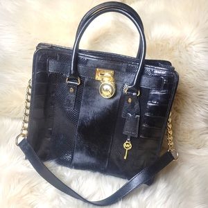 MICHAEL KOR  Hamilton Large Leather Tote